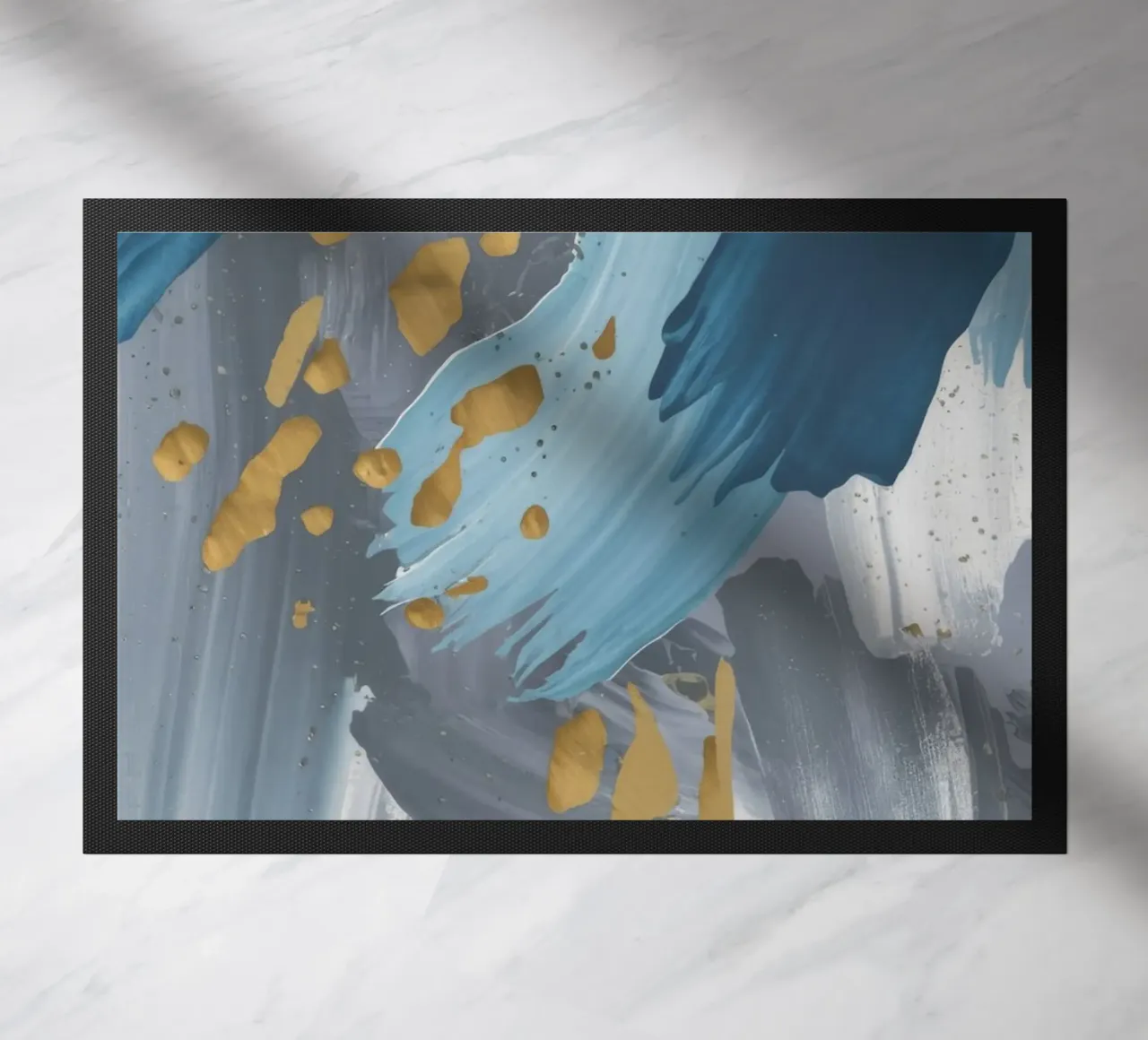 Cobalt Dash Echo doormat by Monarch Arc