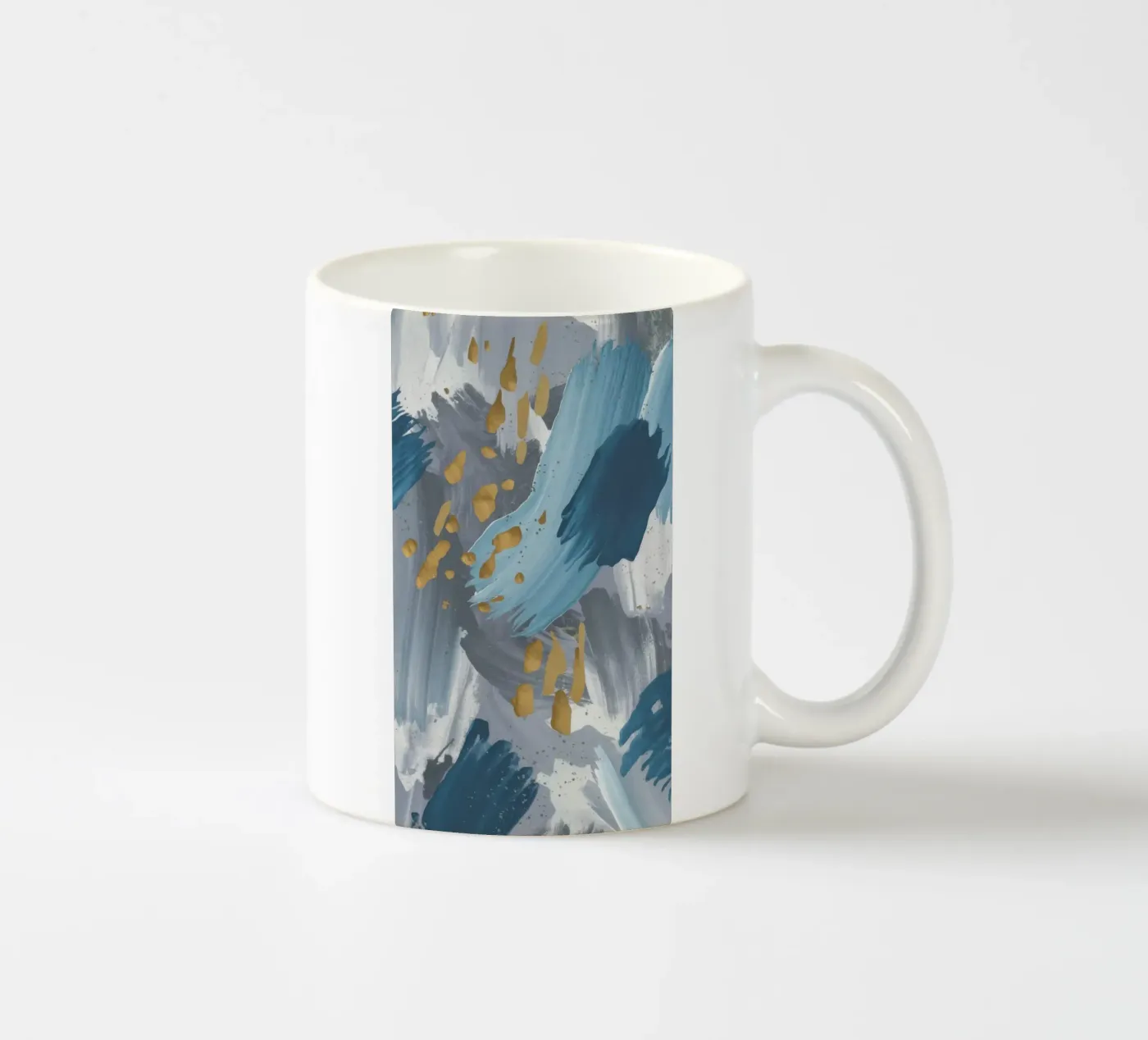 Cobalt Dash Echo ceramic mug by Monarch Arc