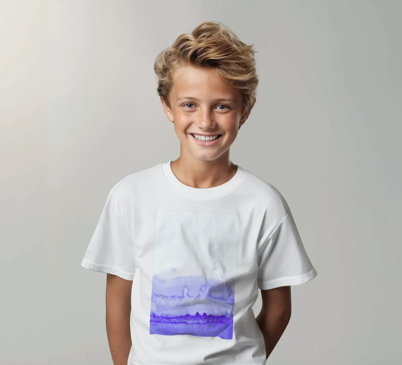 Azul t-shirt bambini da STUDIO LEEMO