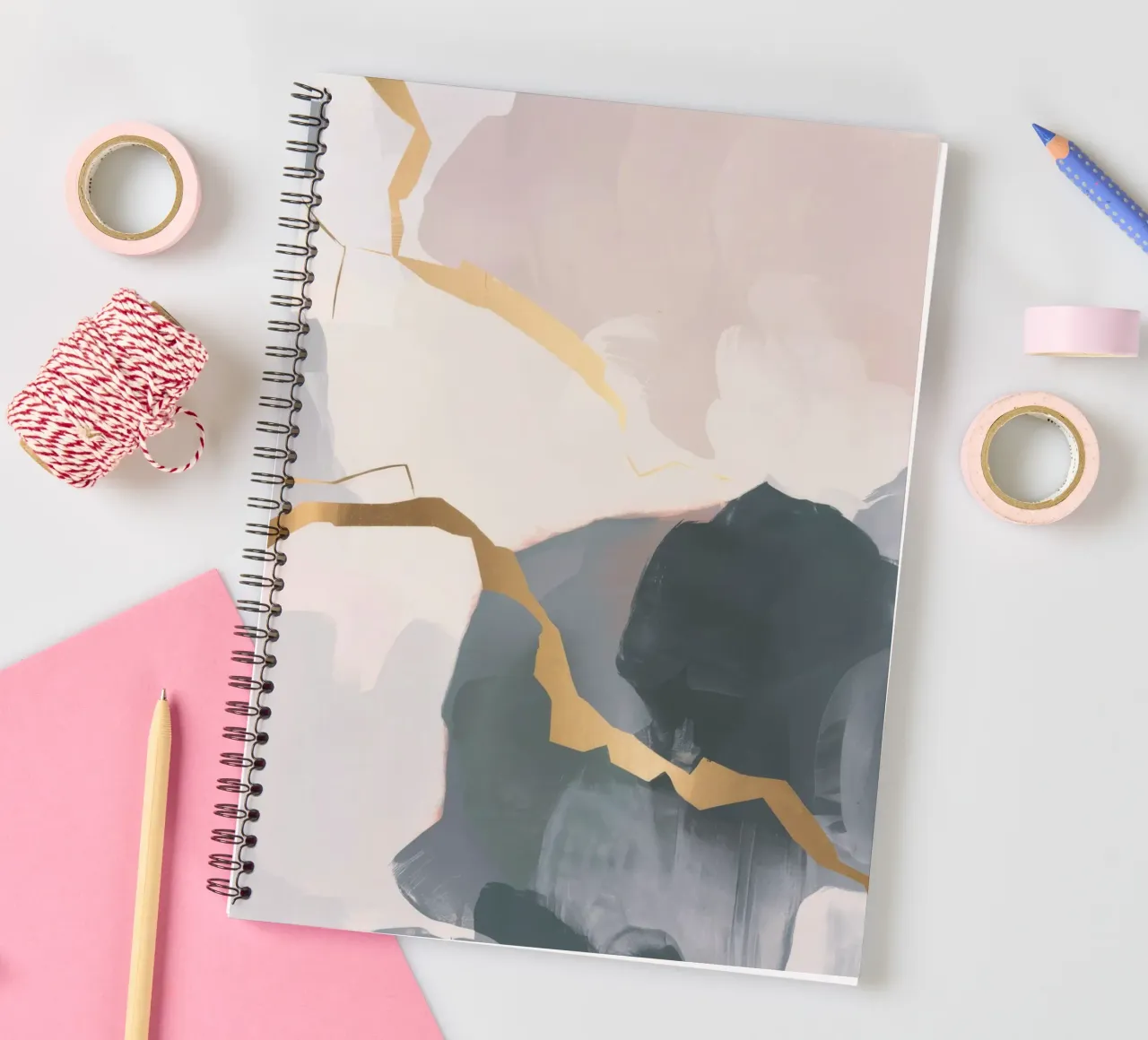 Quartz Line Break spiral notebook by Monarch Arc