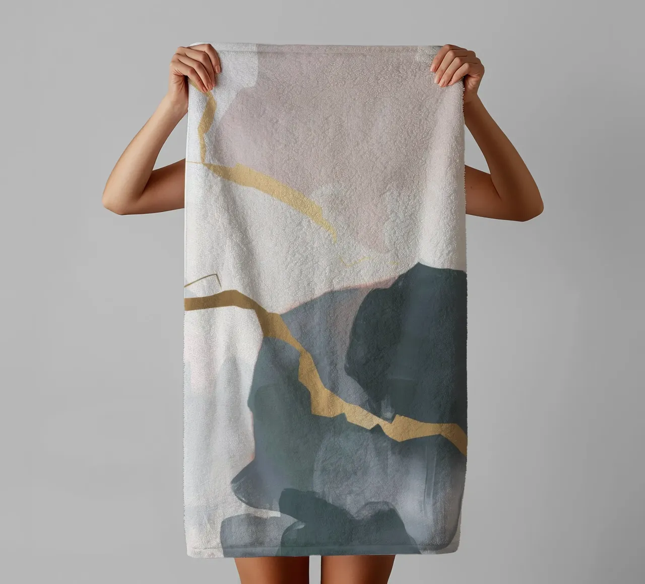 Quartz Line Break towel by Monarch Arc