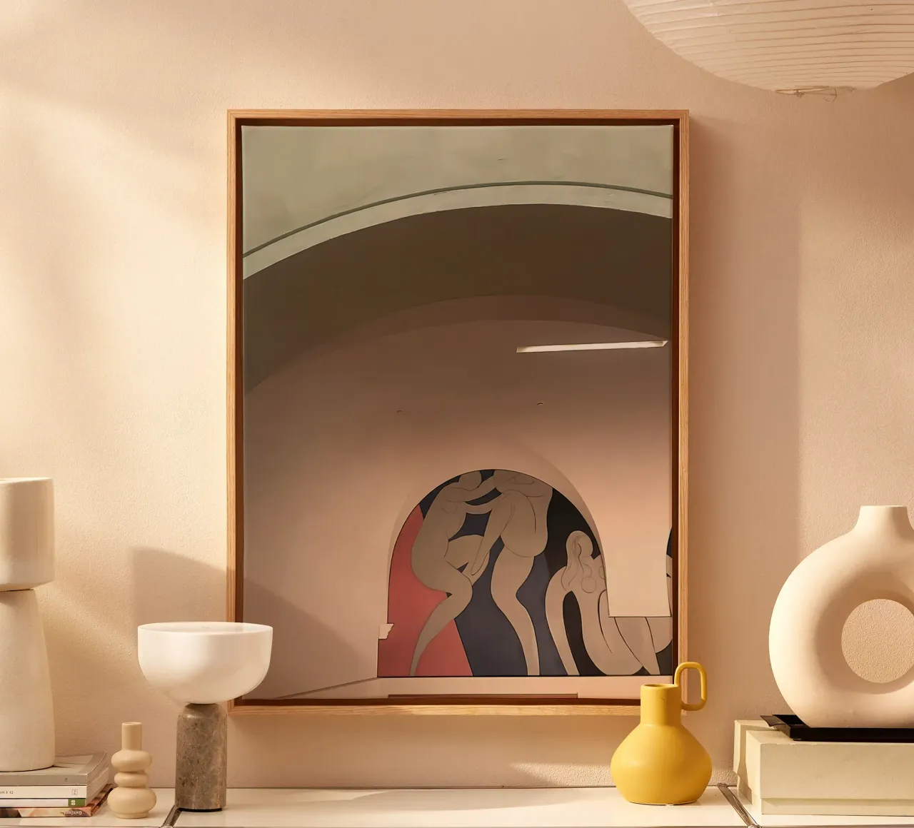 De dans II canvas met Baklijst van Vonda Shop