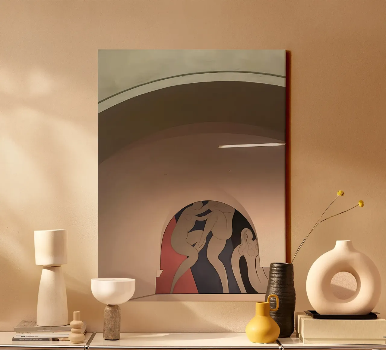 De dans II canvas met Baklijst van Vonda Shop
