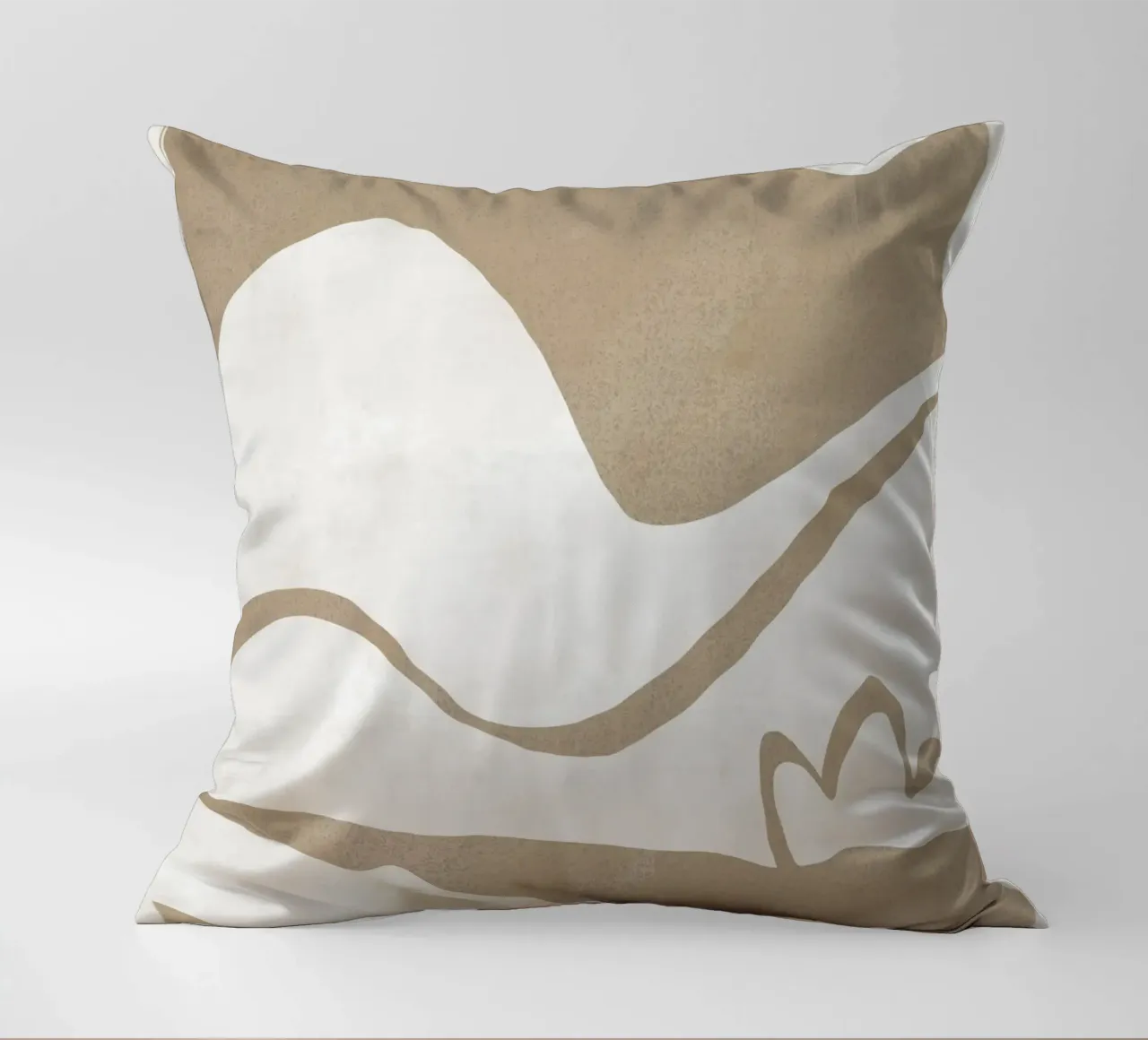 Earthy Landscape cut out decorative cushion by Little Dean