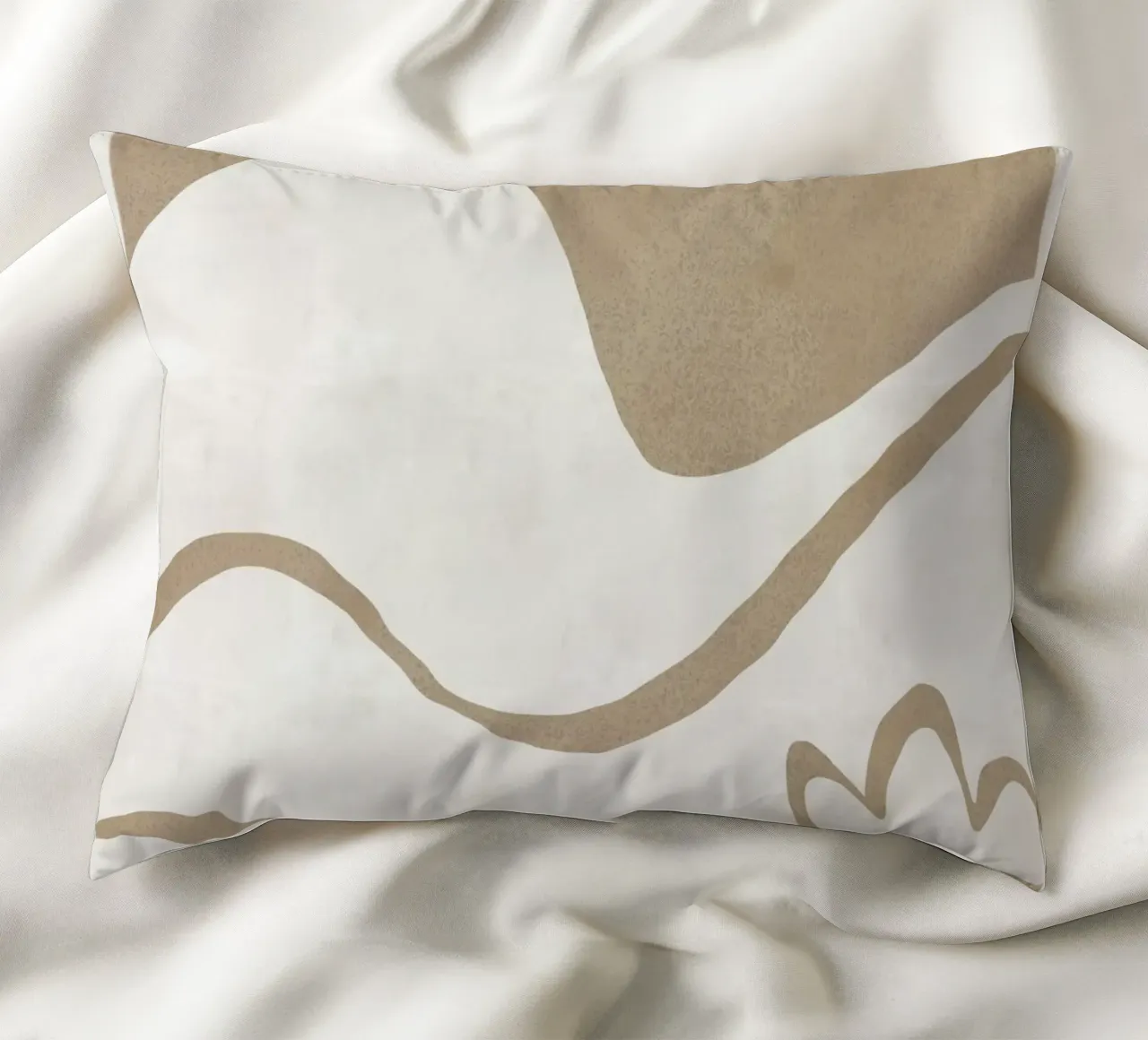Earthy Landscape cut out decorative cushion by Little Dean