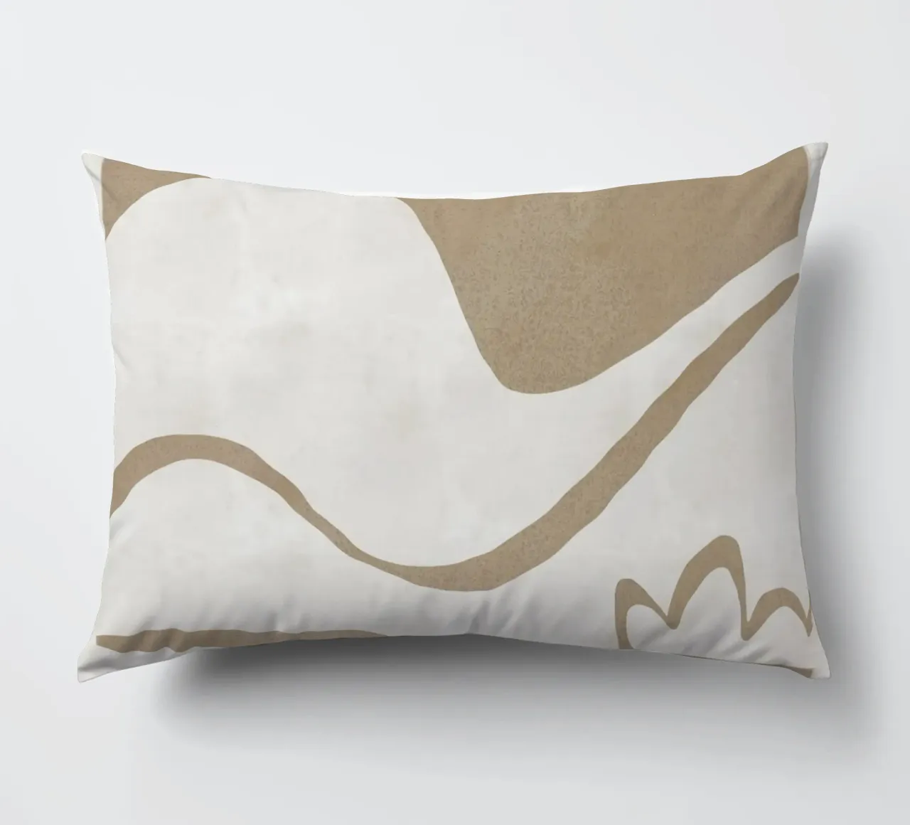 Earthy Landscape cut out decorative cushion by Little Dean