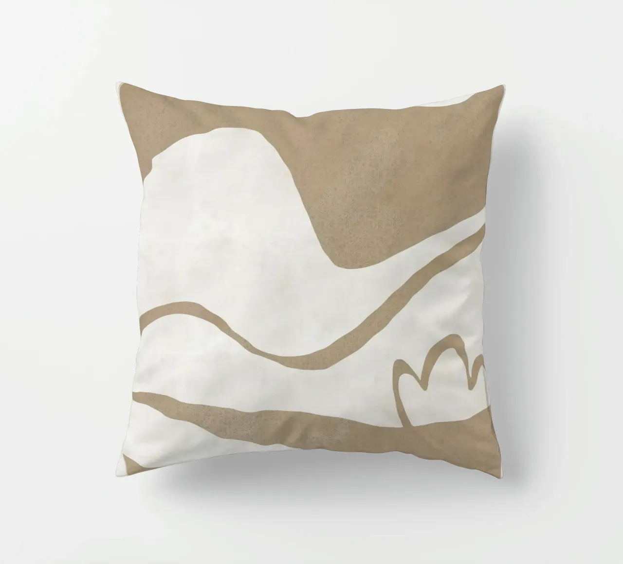 Earthy Landscape cut out decorative cushion by Little Dean