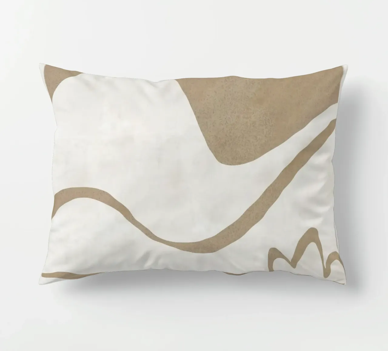 Earthy Landscape cut out decorative cushion by Little Dean