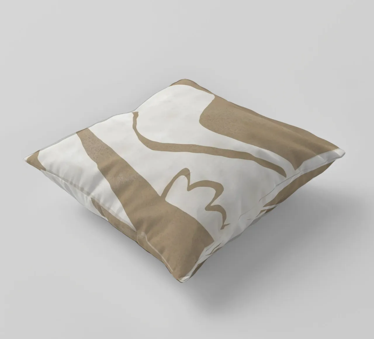 Earthy Landscape cut out decorative cushion by Little Dean