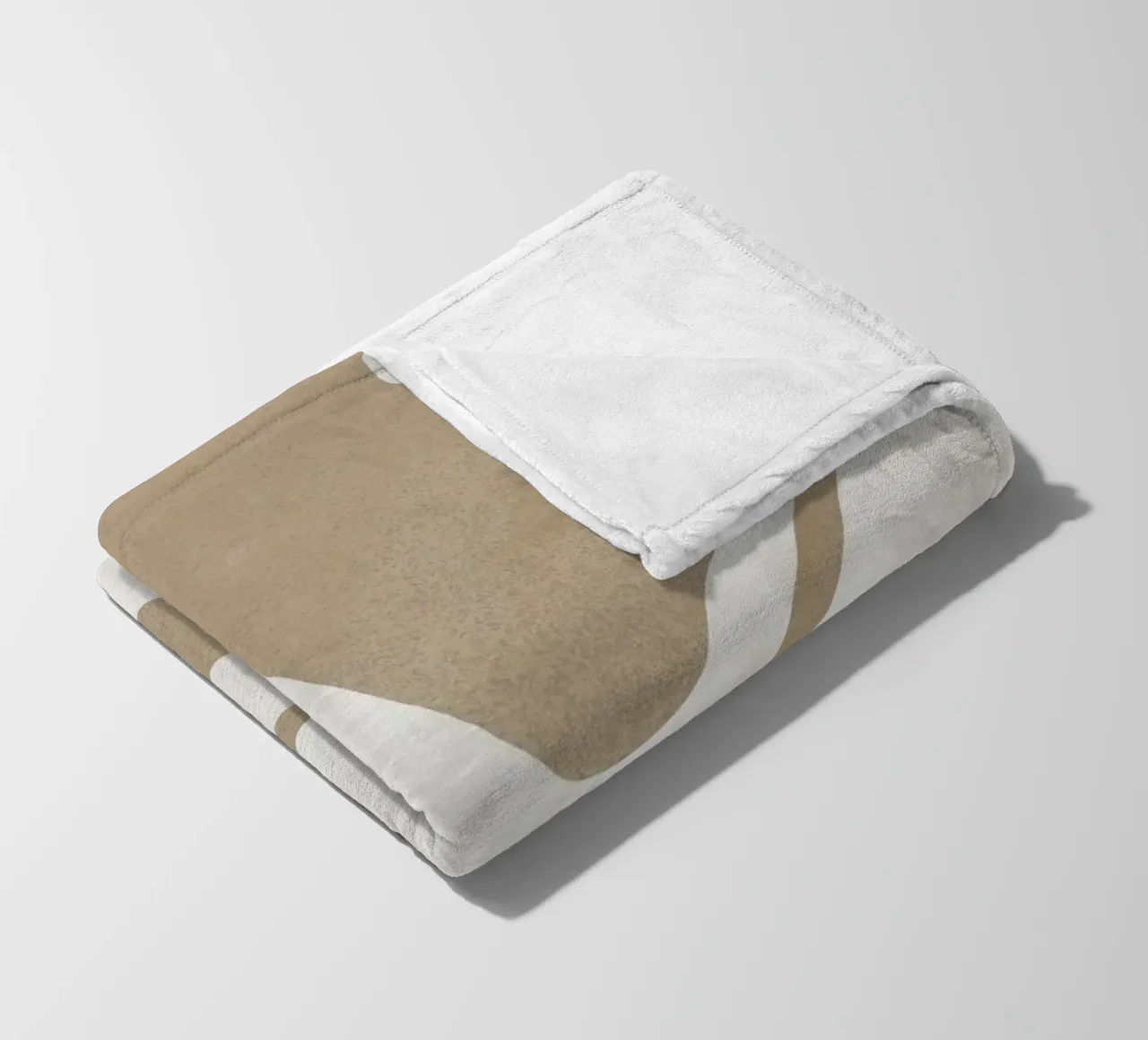 Earthy Landscape cut out fleece blanket by Little Dean