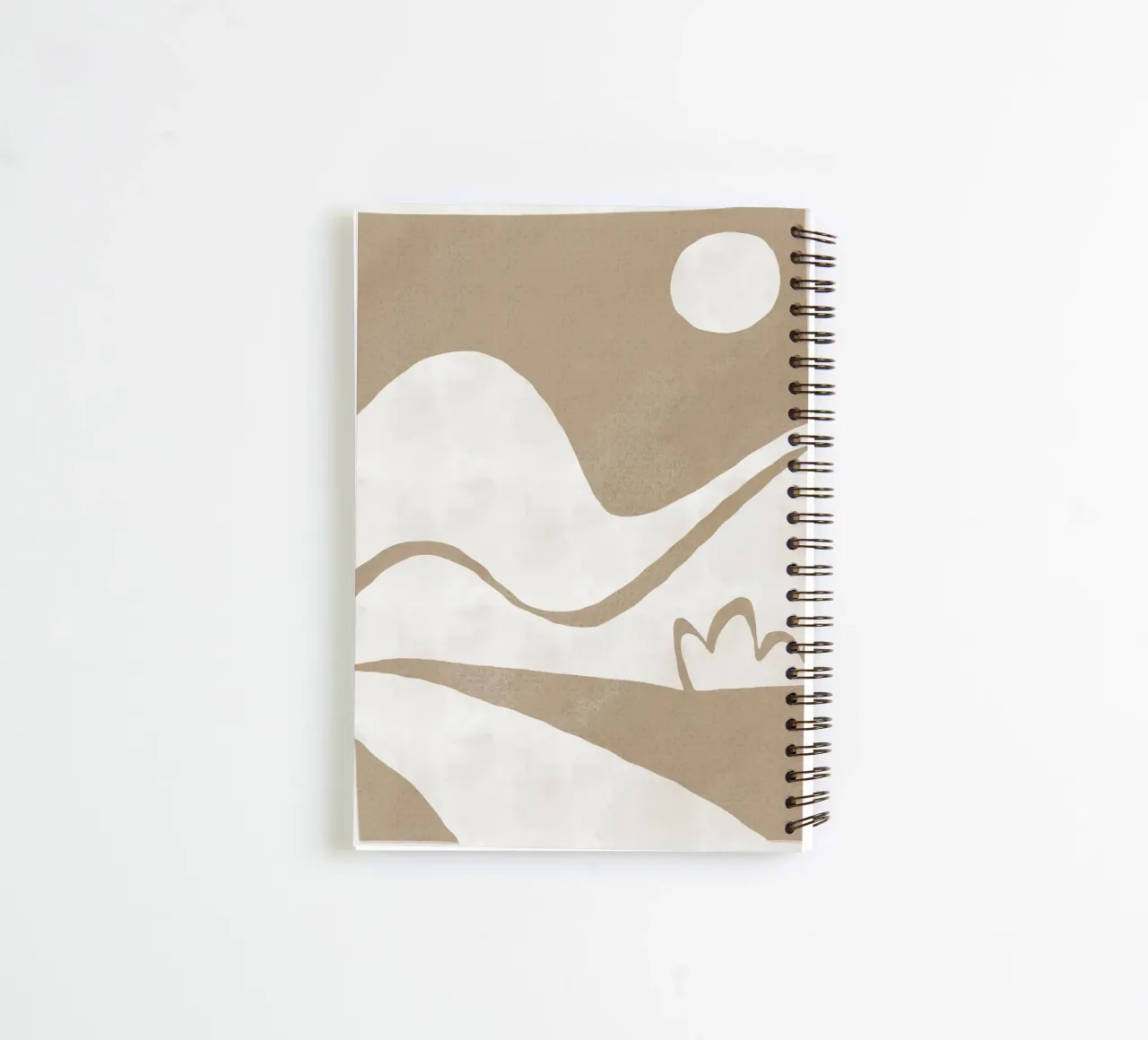 Earthy Landscape cut out spiral notebook by Little Dean