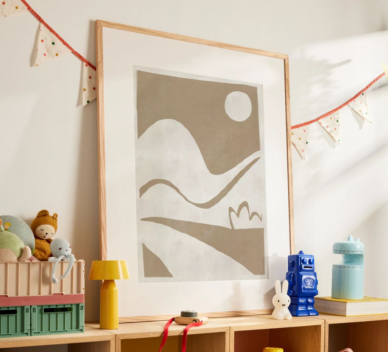 Earthy Landscape ausgeschnitten Poster von Little Dean