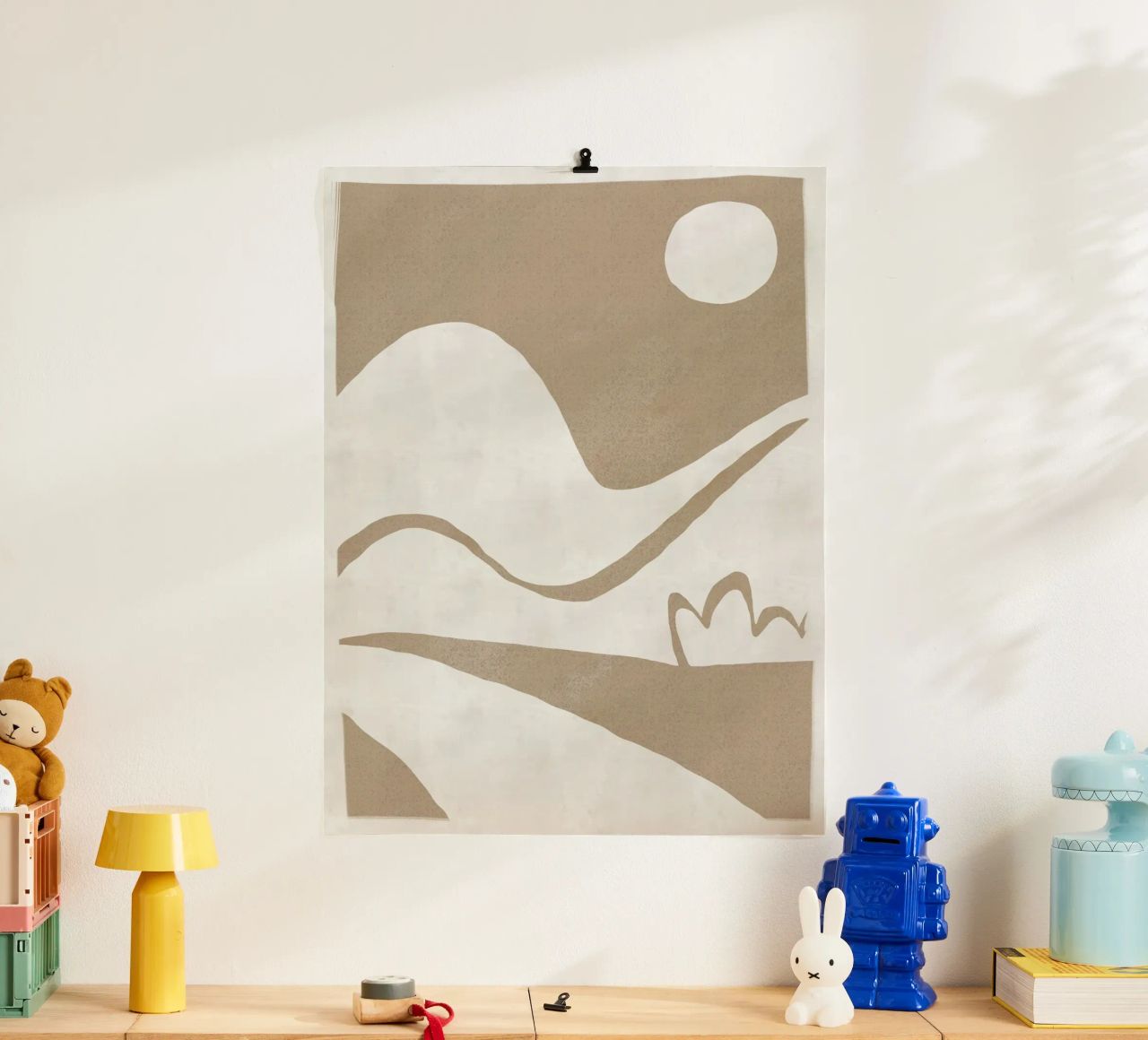 Earthy Landscape ausgeschnitten Poster von Little Dean
