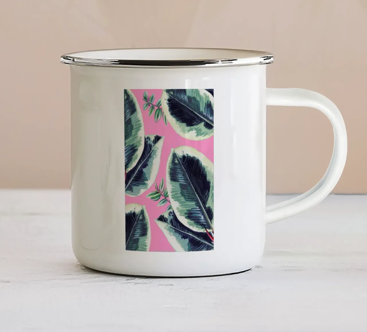 Rubber Plant tazza in smalto da Rocket68