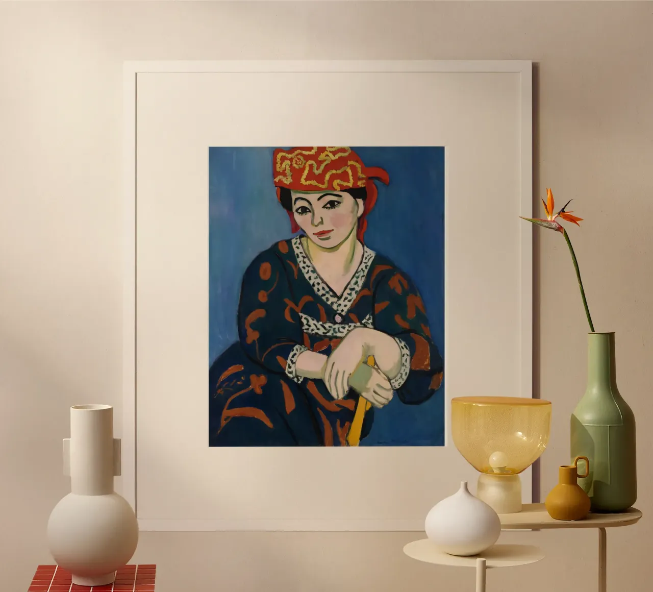 Signora Buonasera poster con telaio in plastica da Vonda Shop