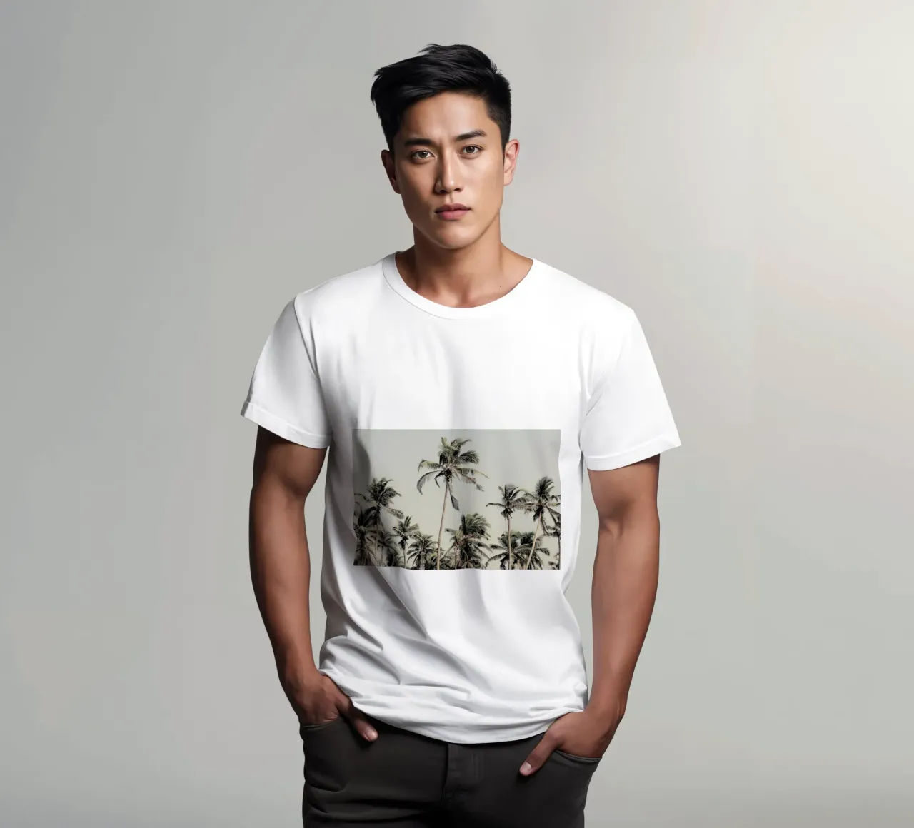 Palm Trees On The Beach t-shirt da Victoria Frost