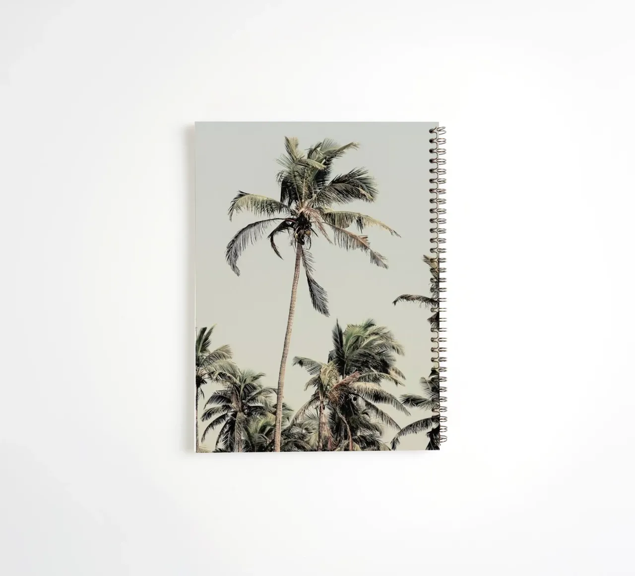 Palm Trees On The Beach spiral notebook by Victoria Frost