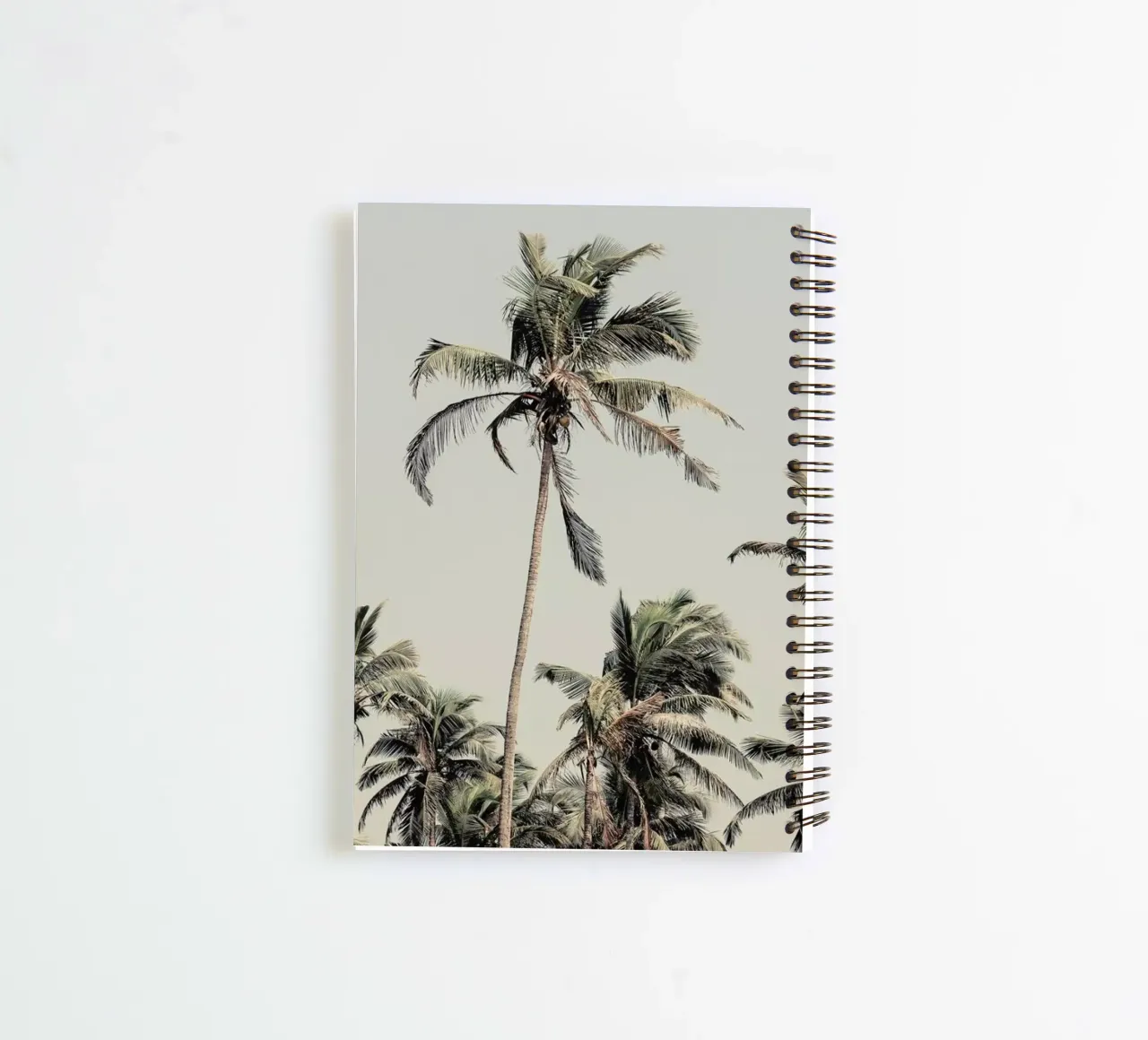 Palm Trees On The Beach spiral notebook by Victoria Frost