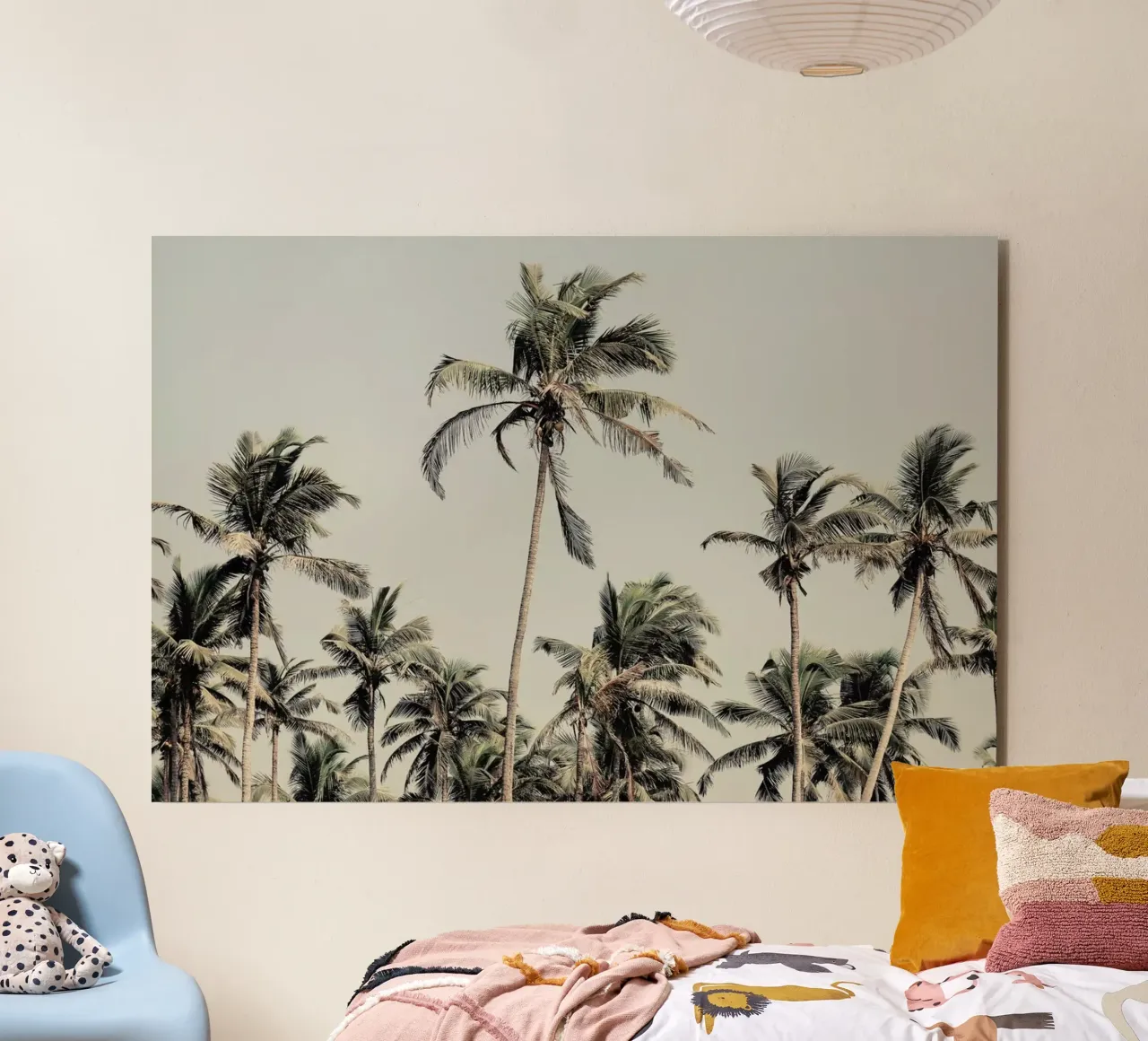 Palm Trees On The Beach alluminio dibond da Victoria Frost