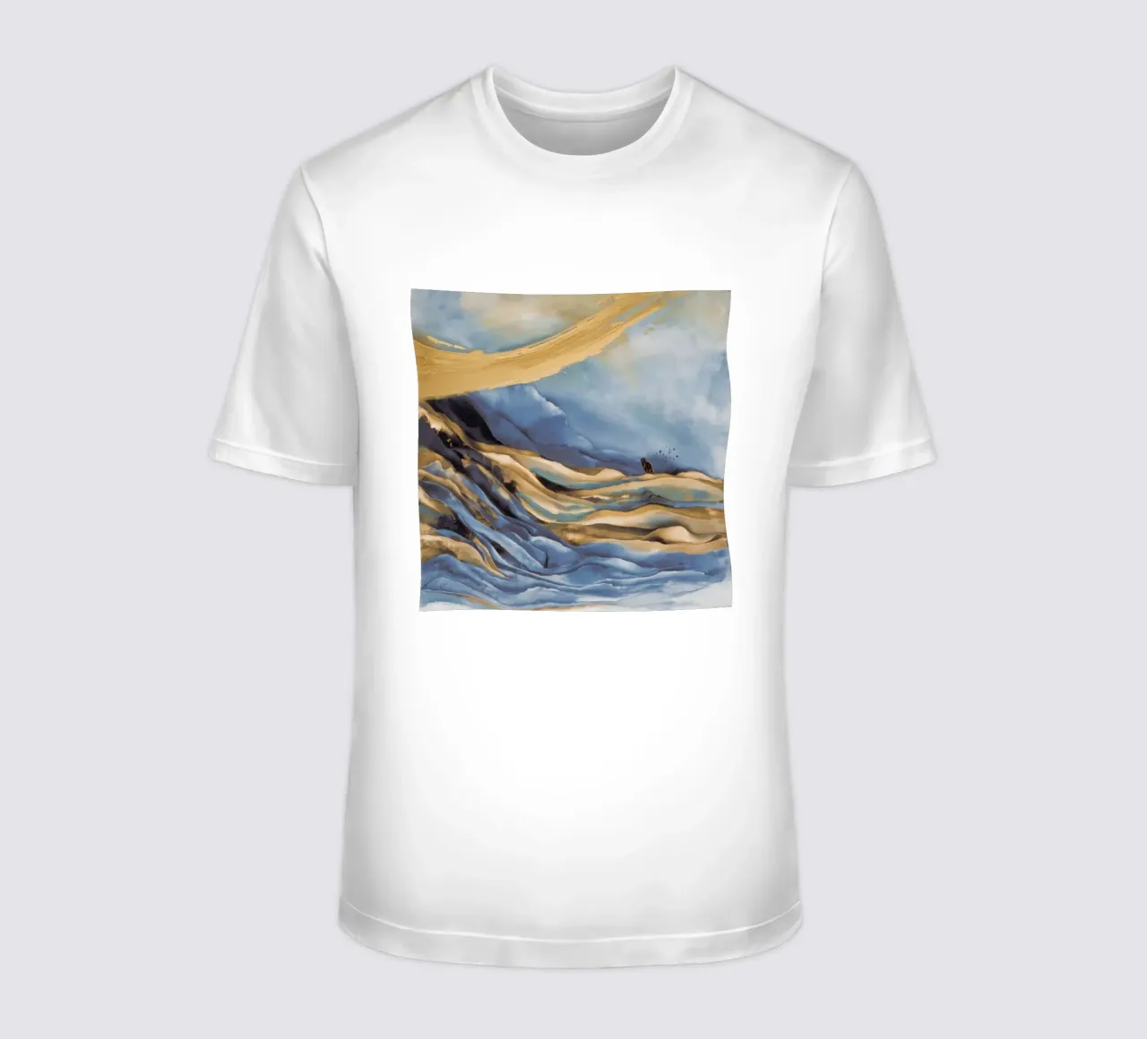 Golden Dune Surge t-shirt by Monarch Arc