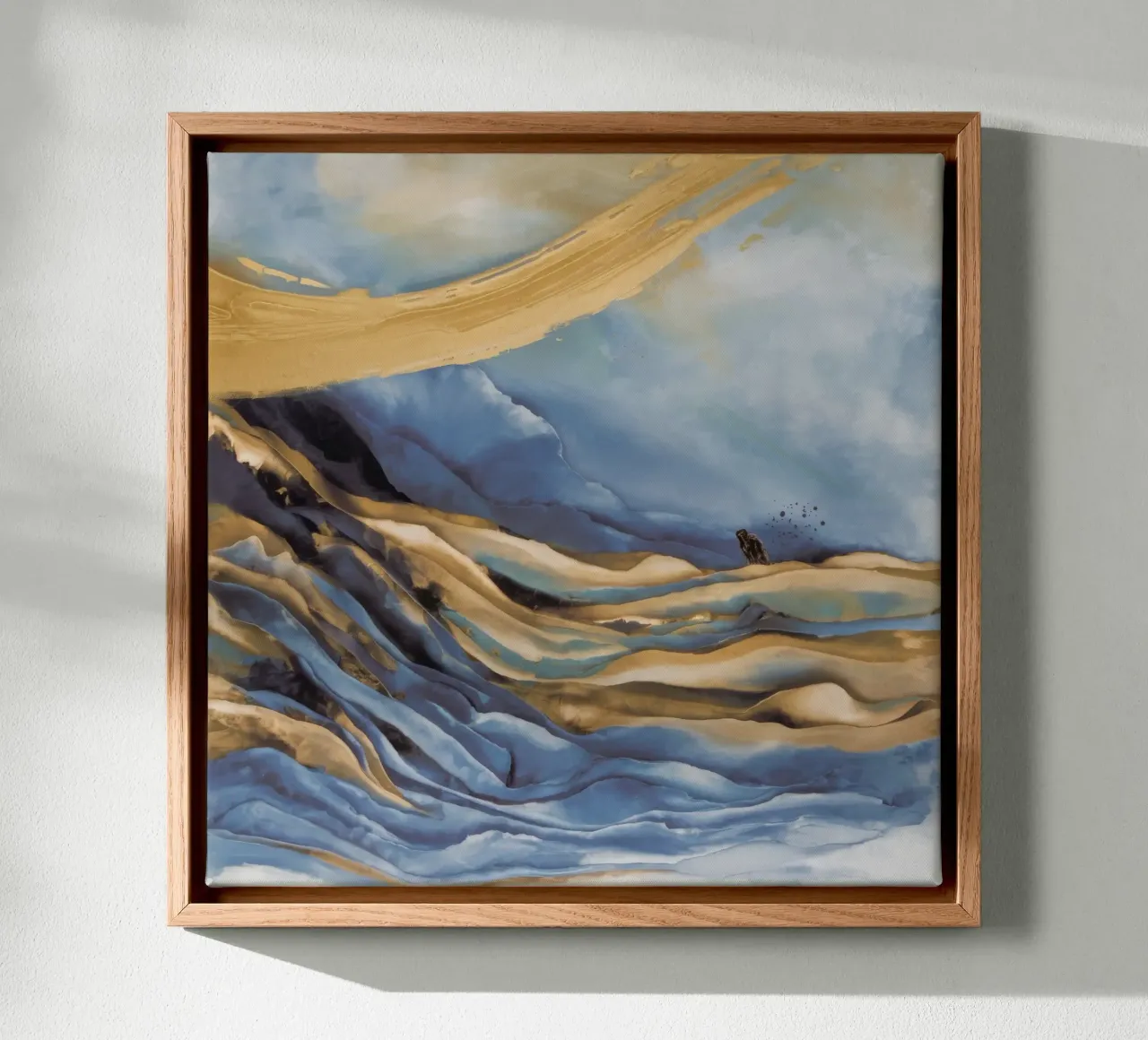 Impennata delle dune dorate tela con Cornice a cassetta da Monarch Arc