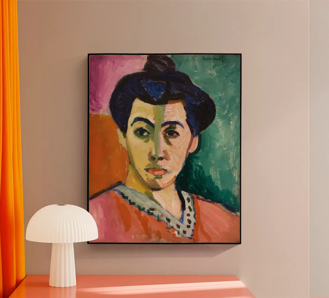 Green Line acrylic glass by Vonda Shop