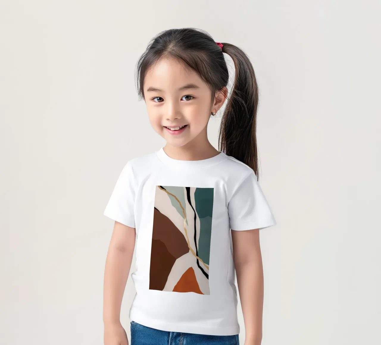 Karmijnrode breuklijn kinder t-shirt van Monarch Arc
