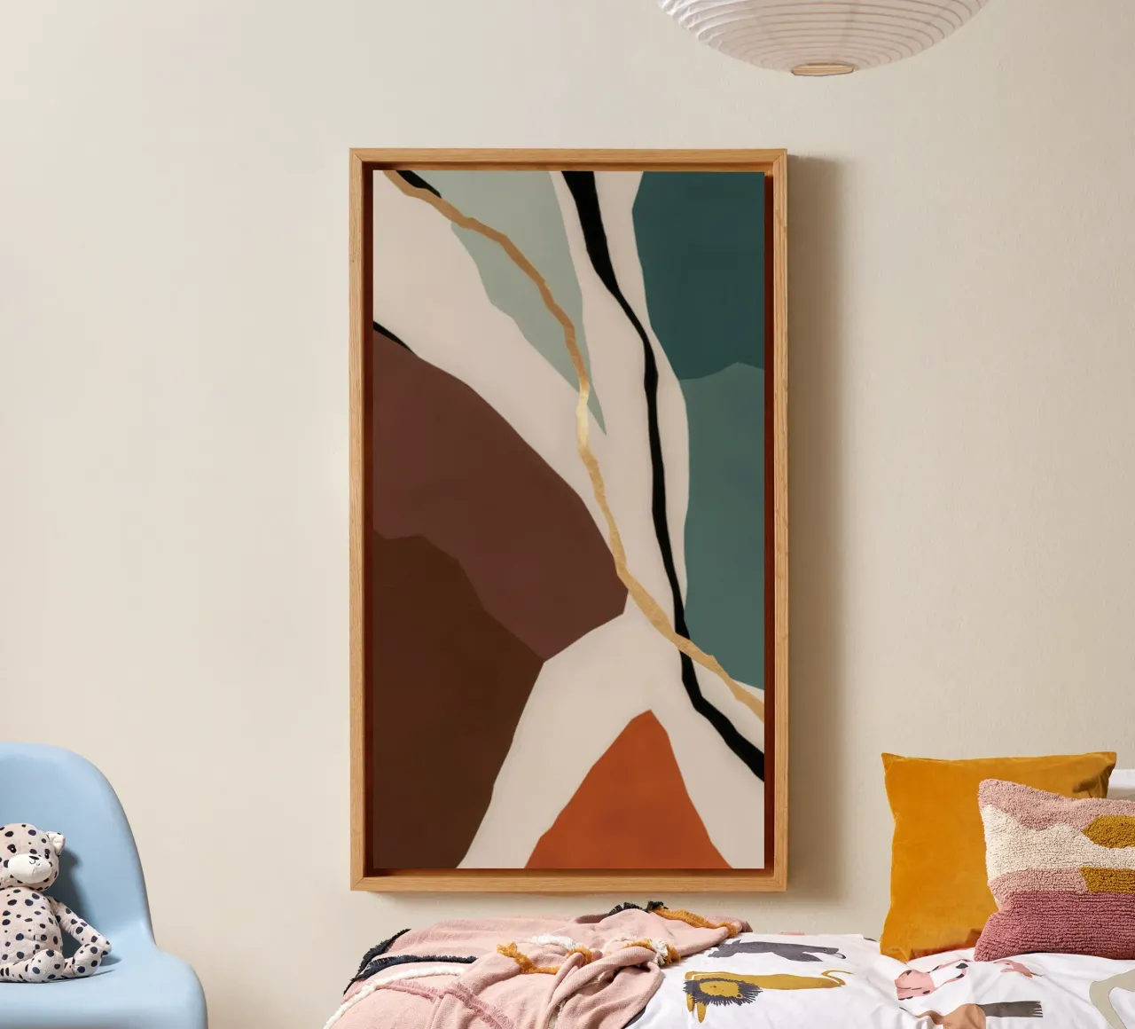 Crimson Fault Line canvas by Monarch Arc