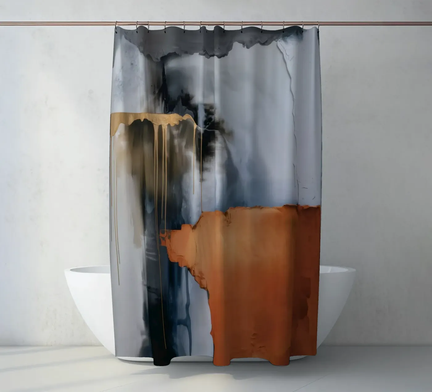 Rustfall Midnight Wall douchegordijn van Monarch Arc