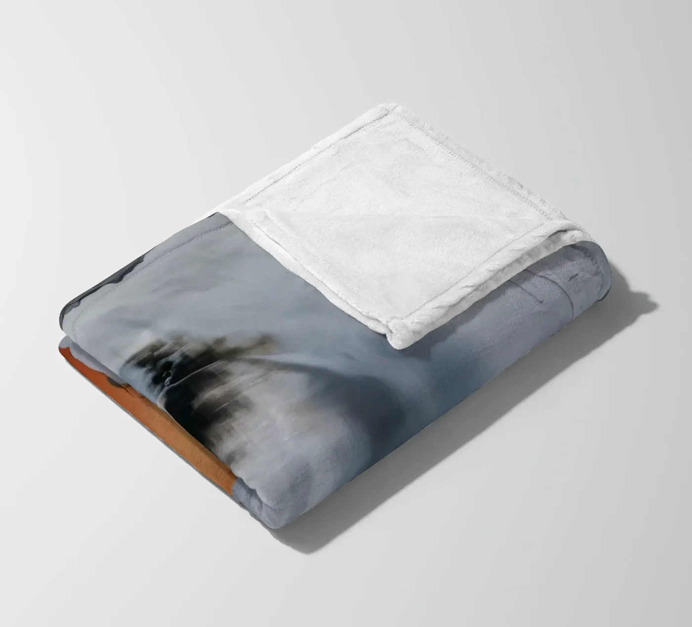 Rustfall Midnight Wall fleece blanket by Monarch Arc