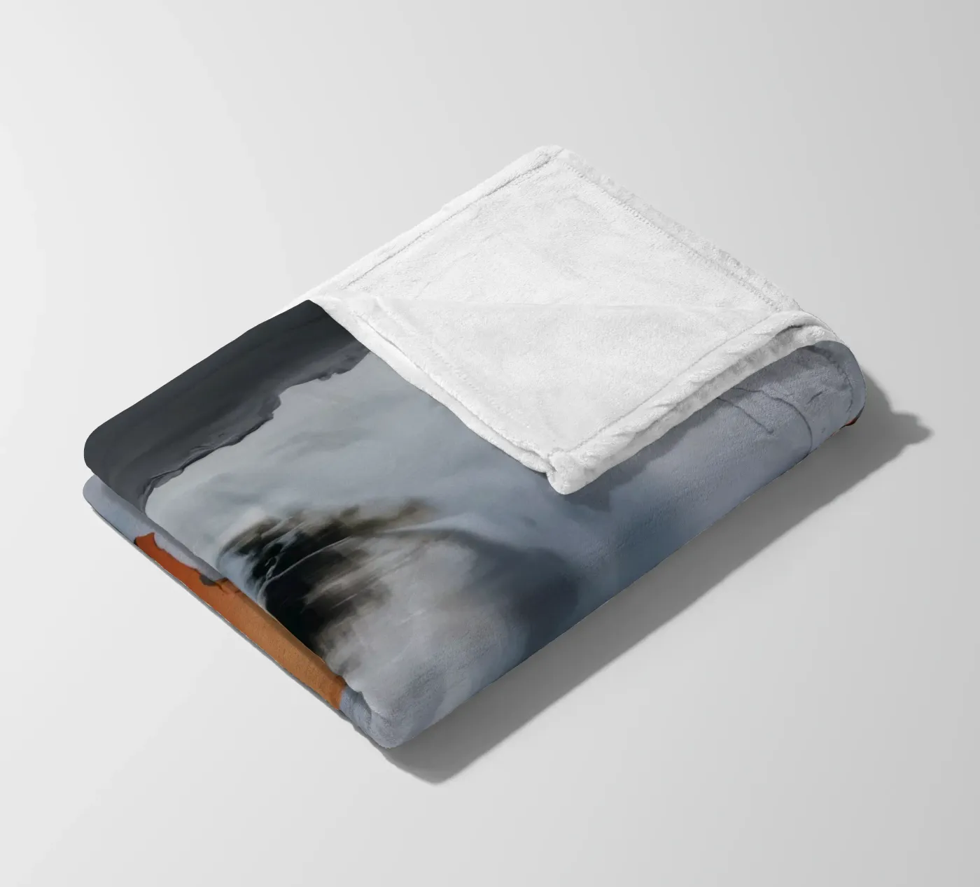 Rustfall Midnight Wall fleece blanket by Monarch Arc