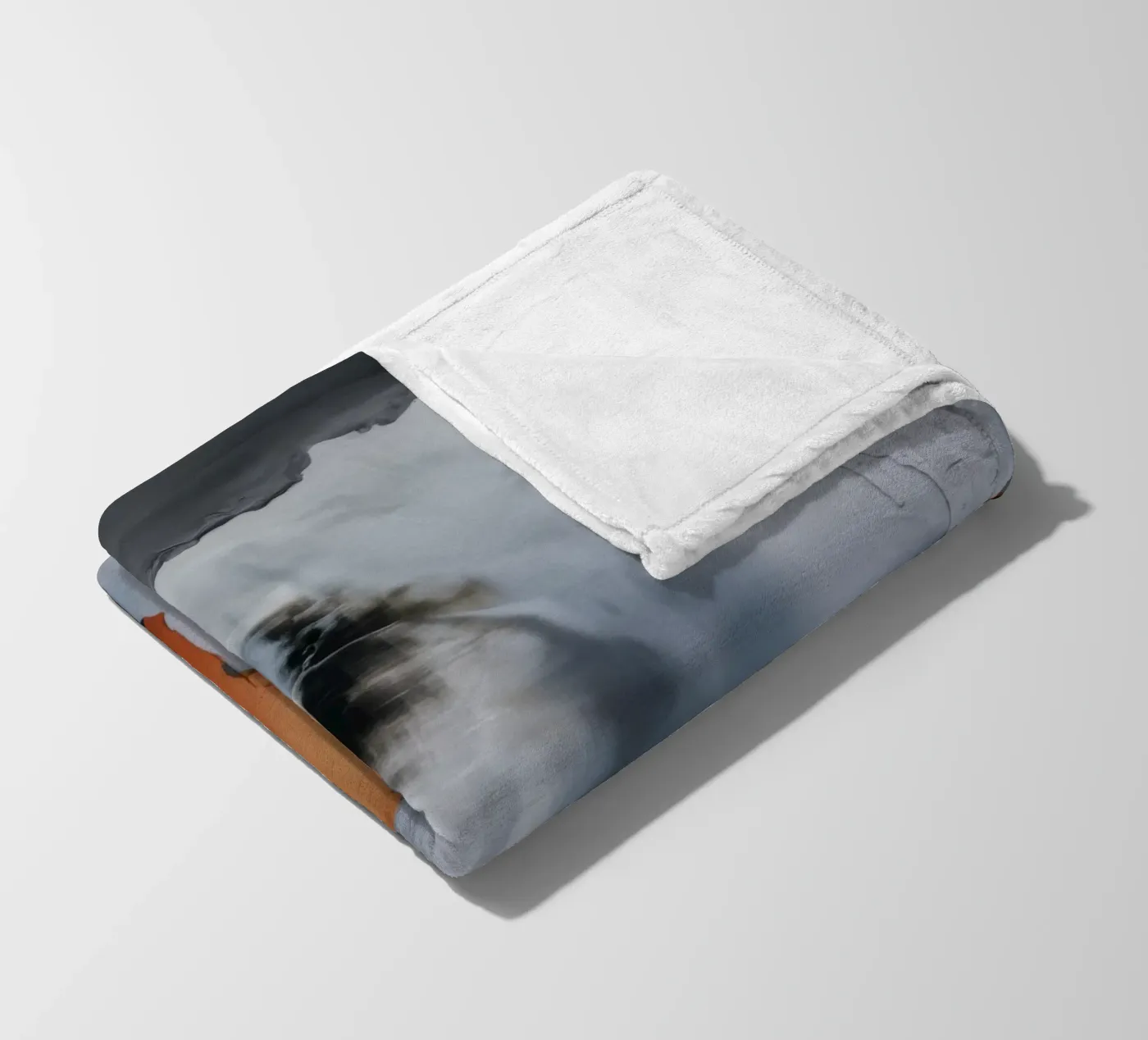 Rustfall Midnight Wall fleece blanket by Monarch Arc