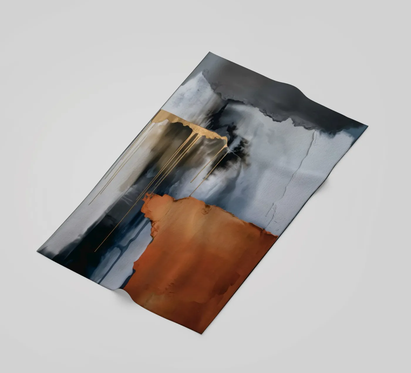 Rustfall Midnight Wall Strandtuch von Monarch Arc