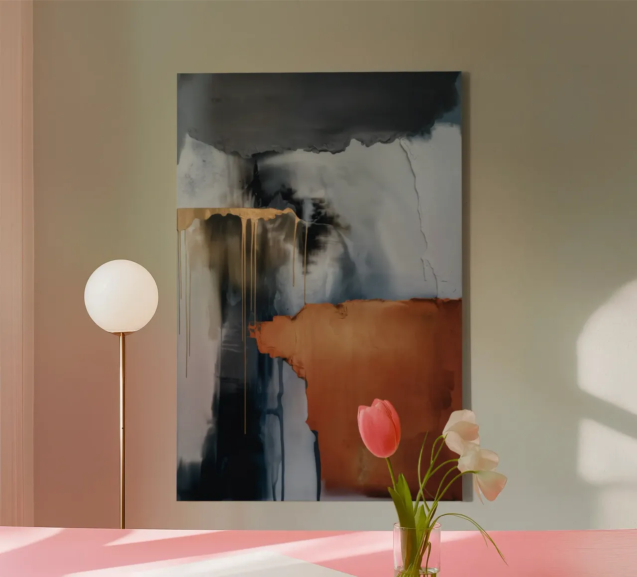 Rustfall Midnight Wall canvas by Monarch Arc