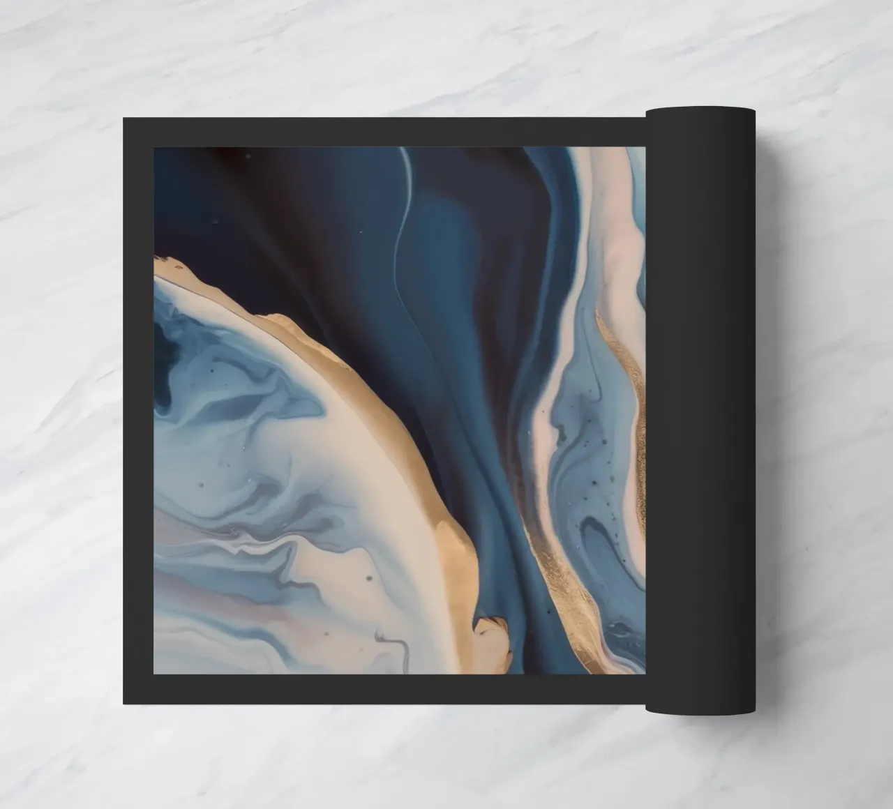 Tidal Bloom Trace Fußmatte von Monarch Arc