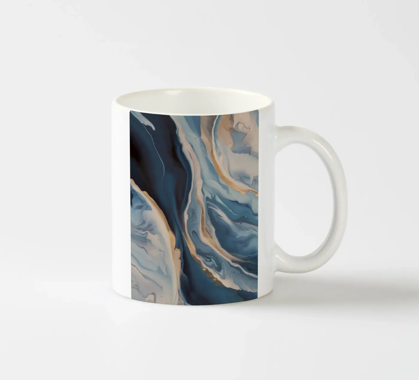 Tidal Bloom Trace ceramic mug by Monarch Arc