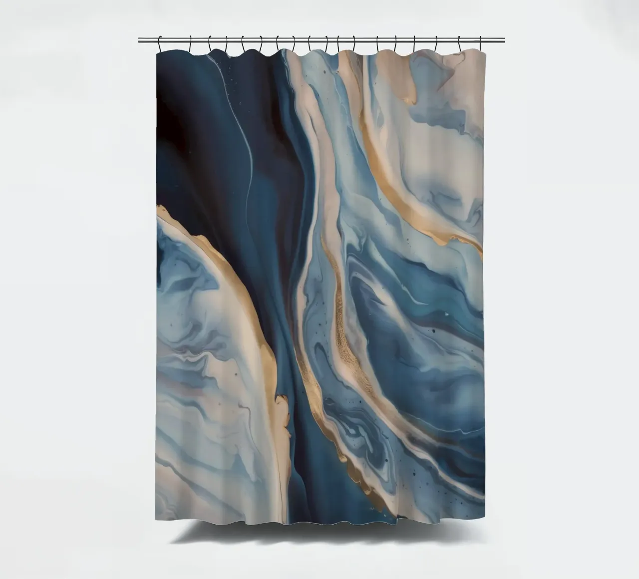 Tidal Bloom Trace Duschvorhang von Monarch Arc