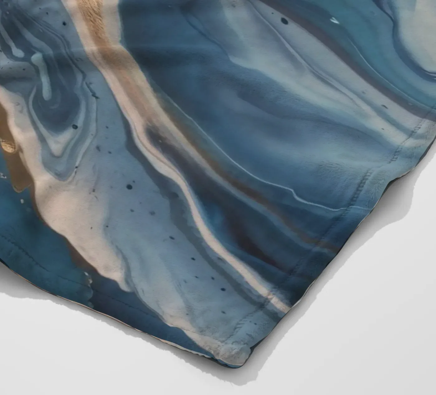 Tidal Bloom Trace fleece blanket by Monarch Arc