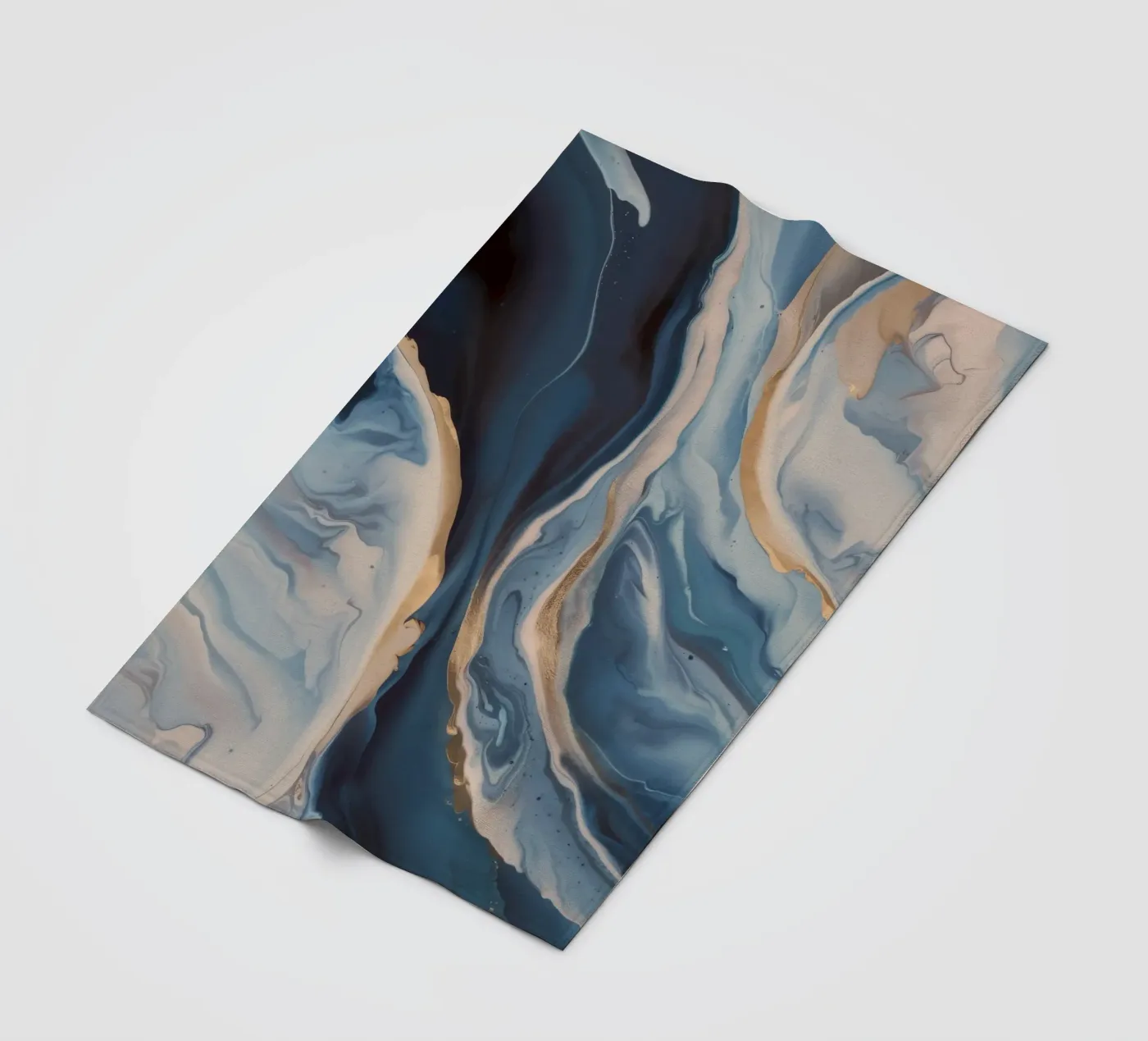 Tidal Bloom Trace fleece blanket by Monarch Arc