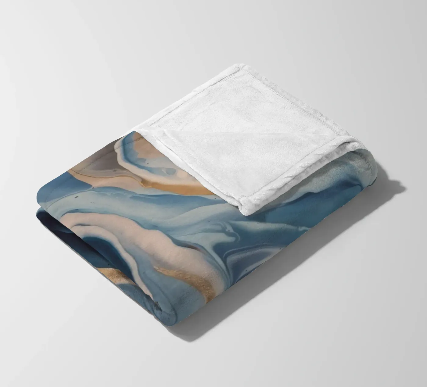 Tidal Bloom Trace fleece blanket by Monarch Arc