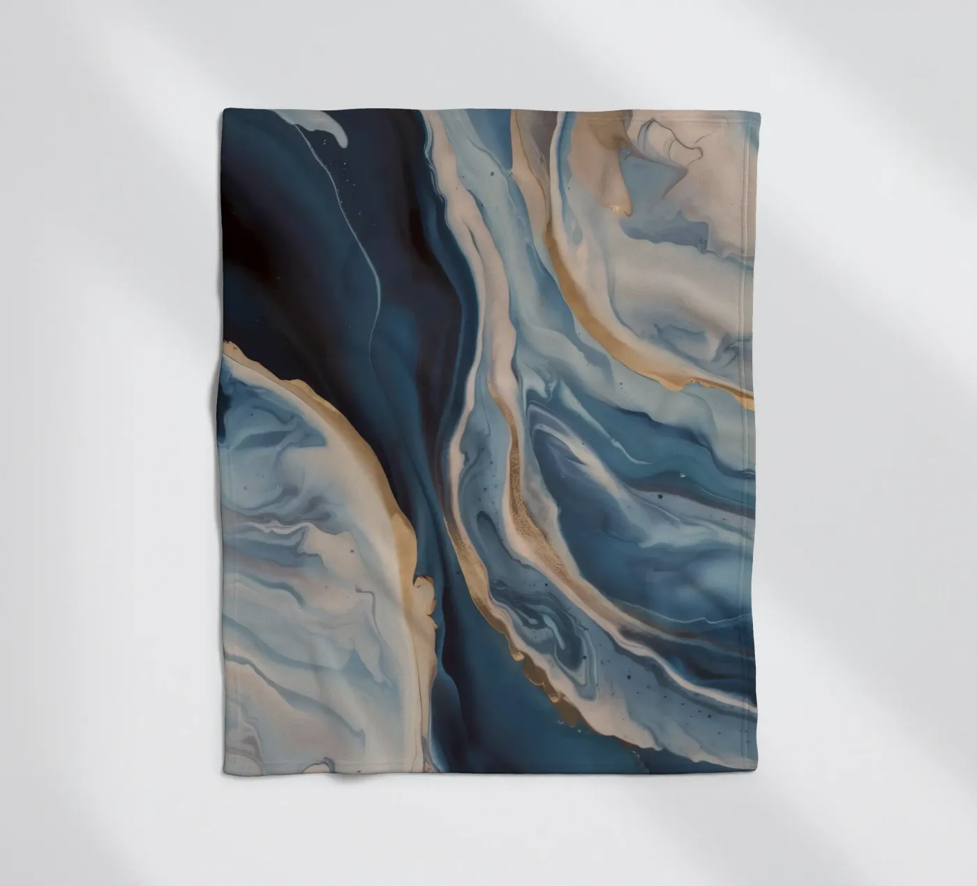 Tidal Bloom Trace fleece blanket by Monarch Arc