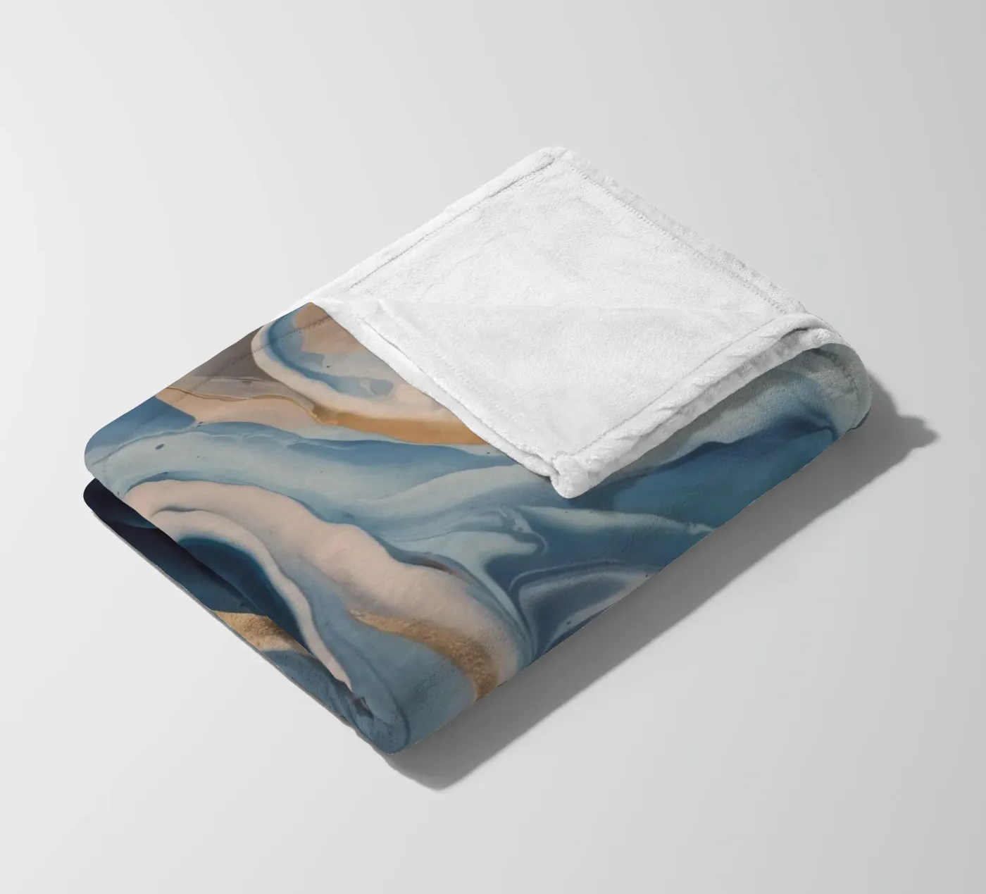 Tidal Bloom Trace fleece blanket by Monarch Arc
