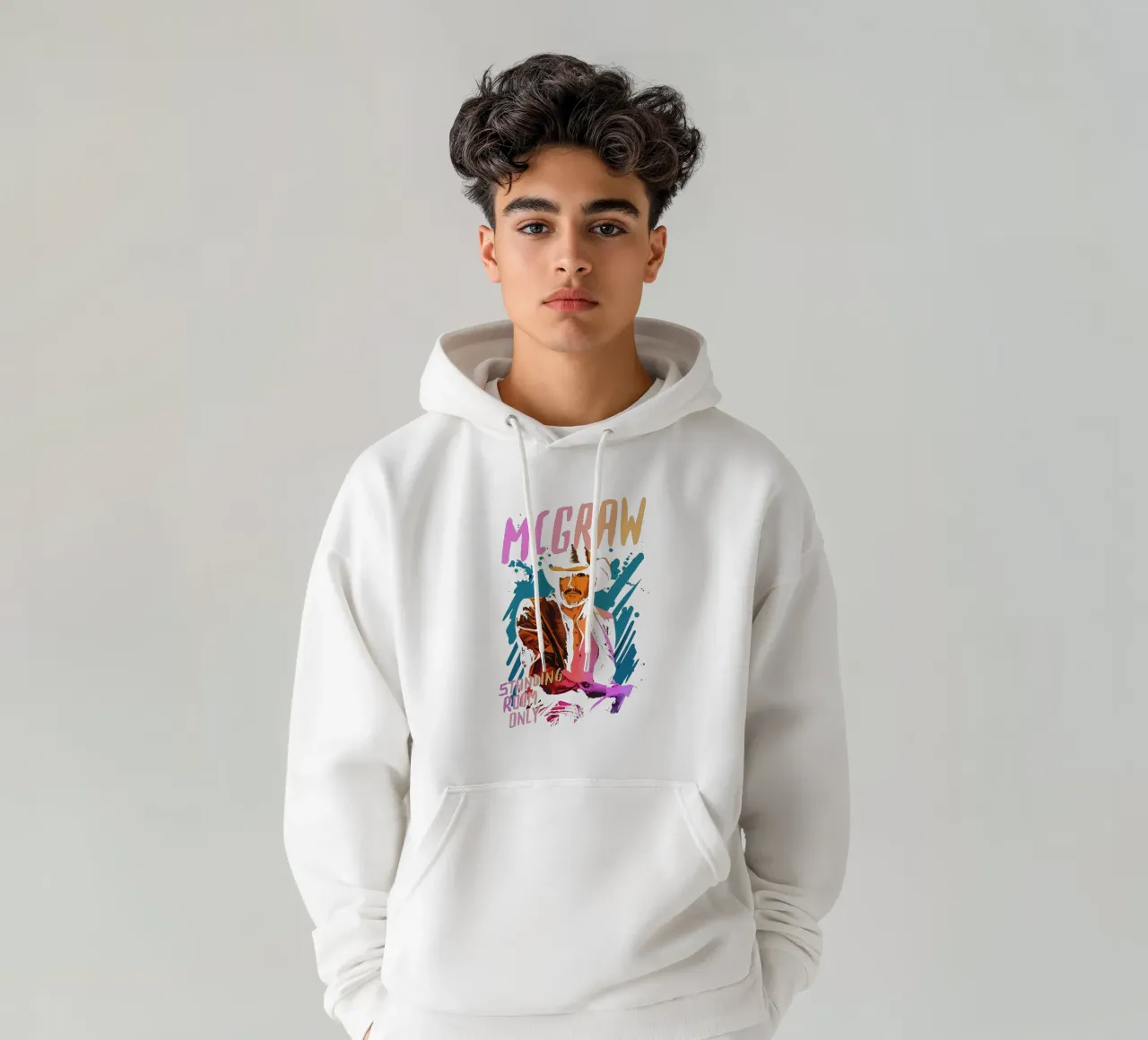 Tim McGRAW Standing Room Only felpa con cappuccio da lindacleveland