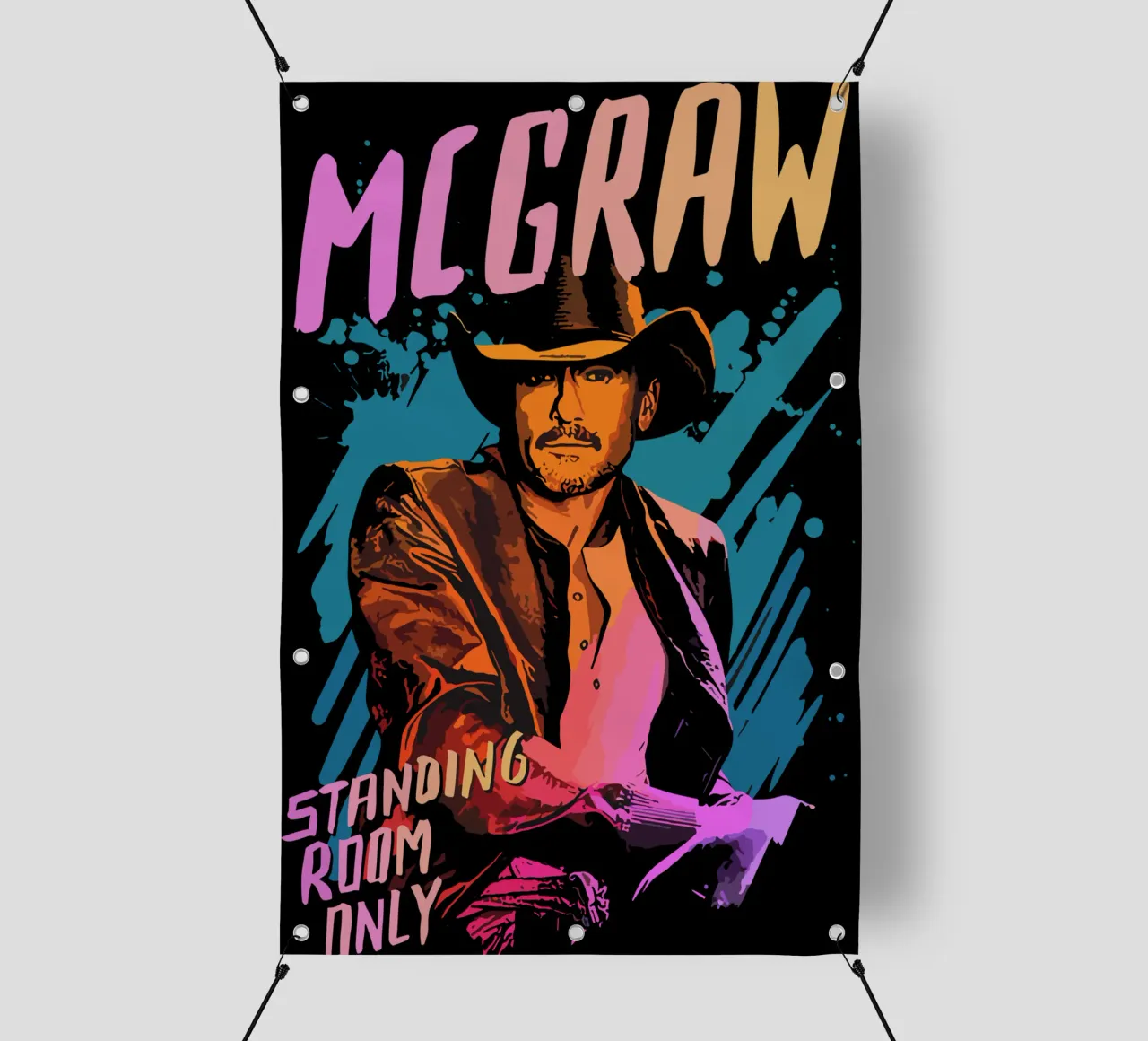 Tim McGRAW Standing Room Only telo in pvc da lindacleveland