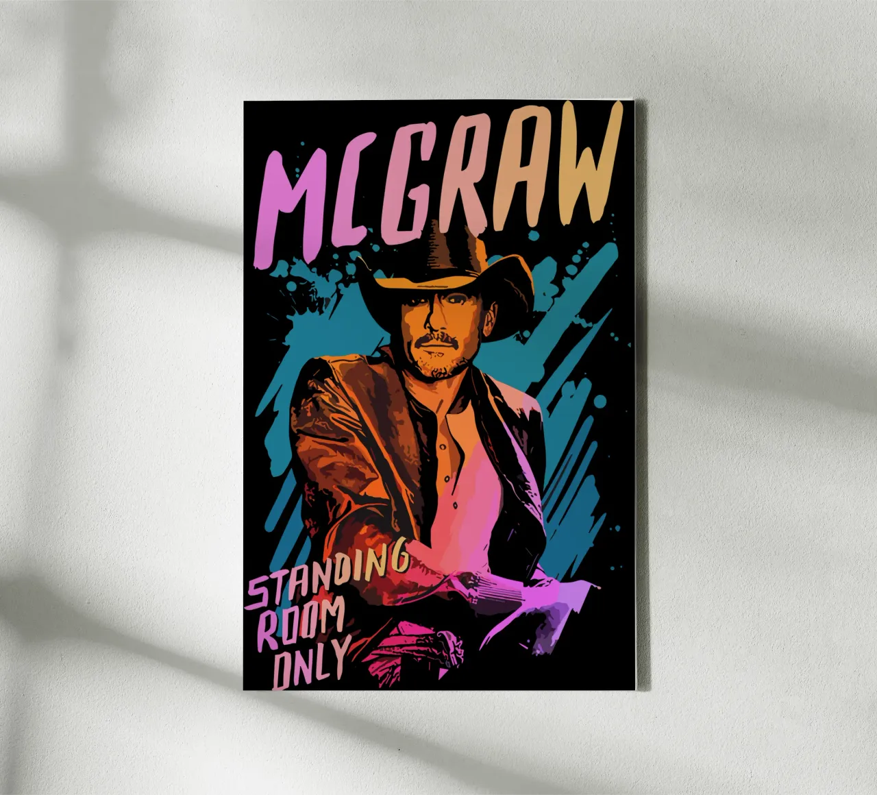 Tim McGRAW Standing Room Only canvas by lindacleveland