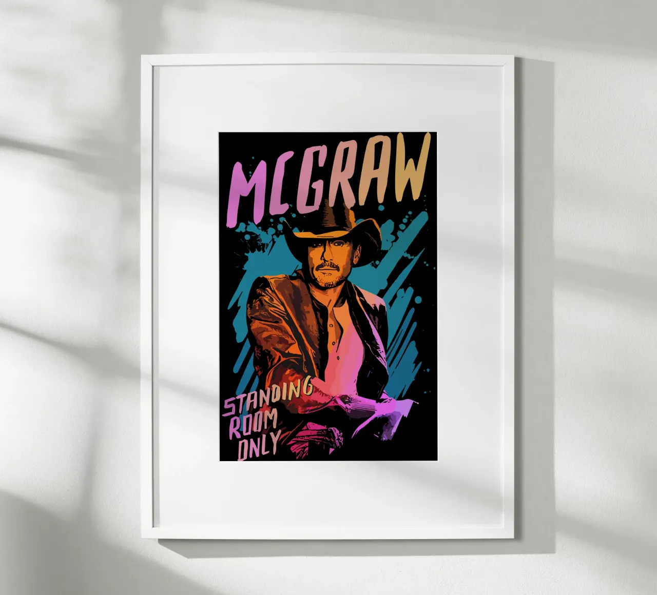 Tim McGRAW Standing Room Only carta hahnemühle da lindacleveland