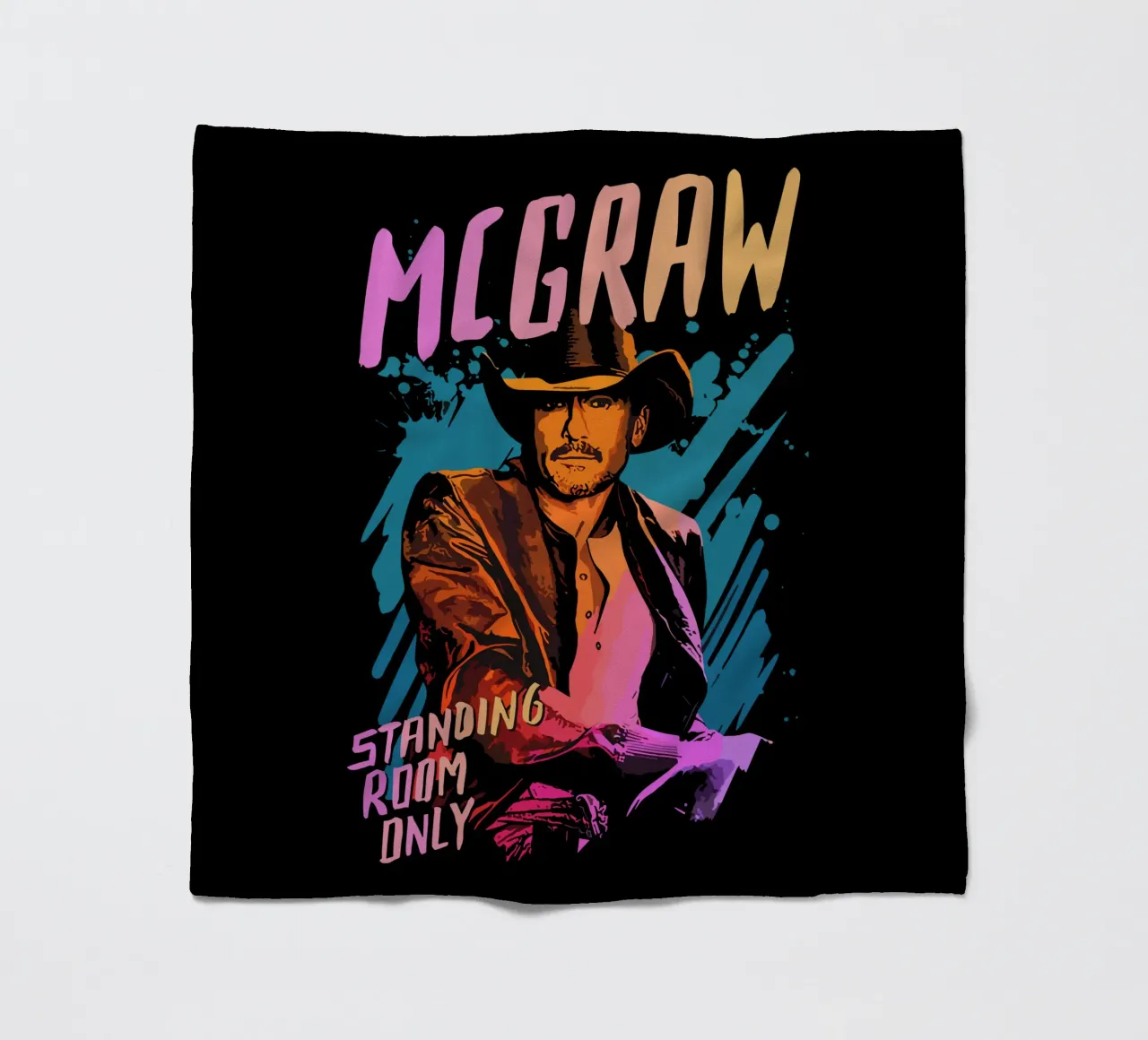 Tim McGRAW Standing Room Only coperta in pile da lindacleveland
