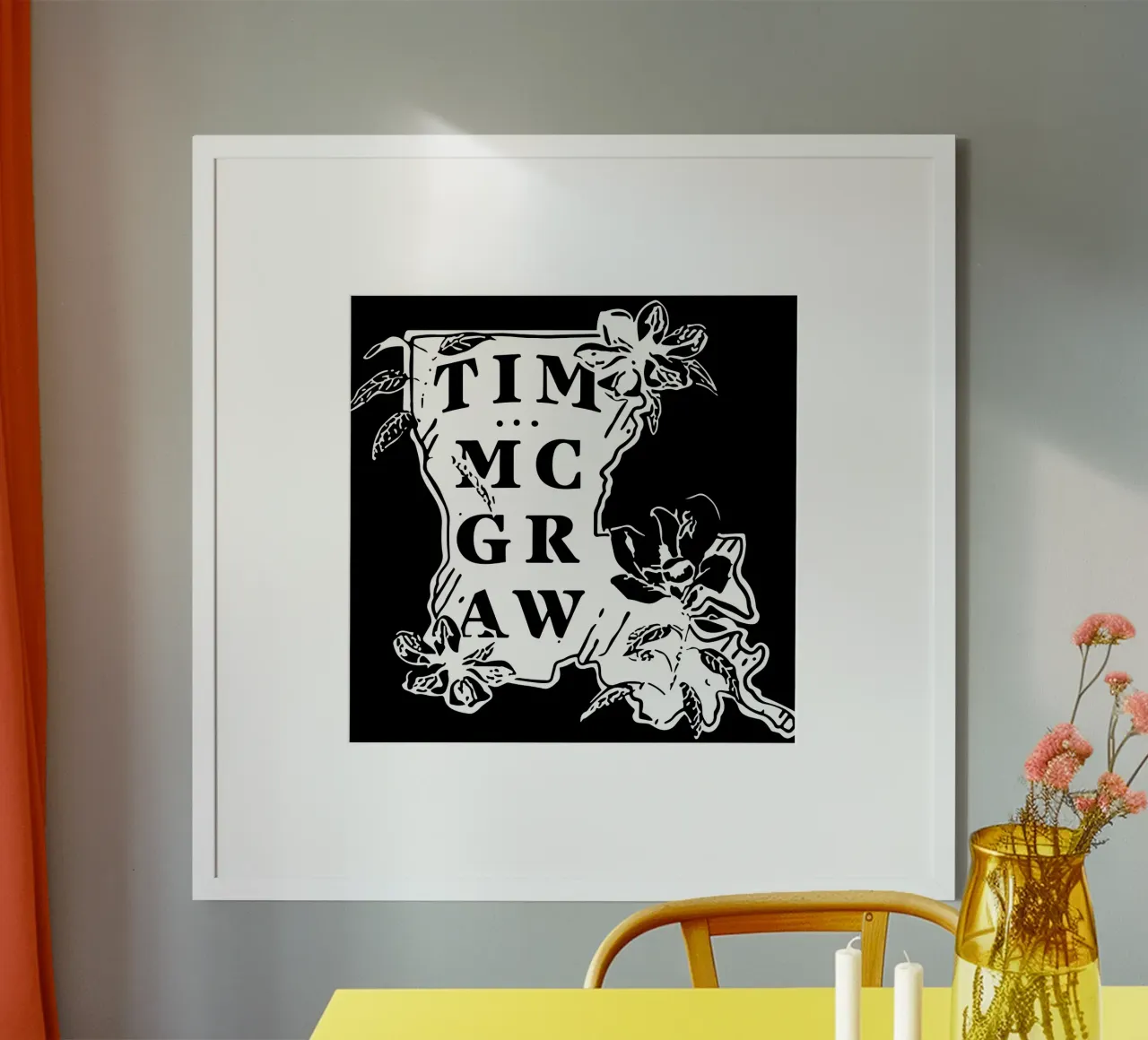 Tim McGraw Sunny Hometown poster con telaio in legno da lindacleveland