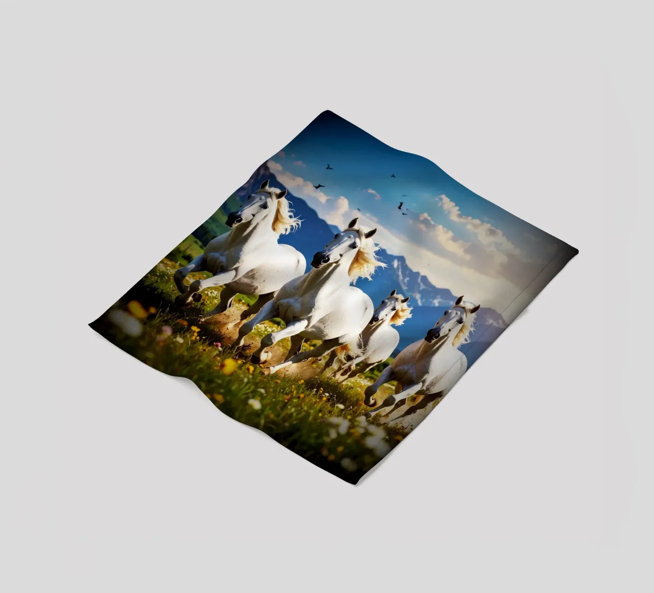 Quatre chevaux qui galopent. Vignette coperta in pile da Thierry vobmann photography