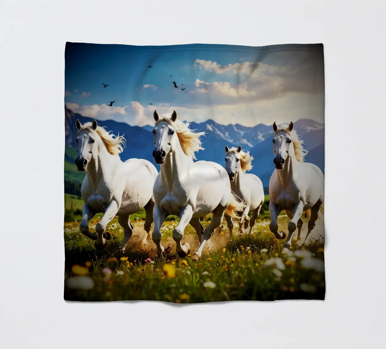 Quatre chevaux qui galopent. Vignette coperta in pile da Thierry vobmann photography